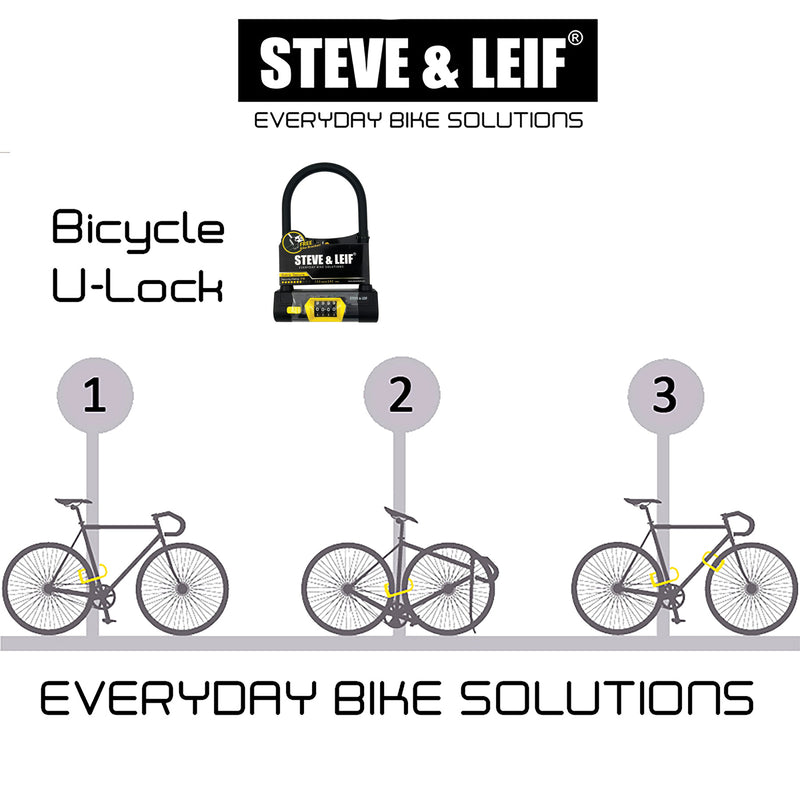 Bicycle UV Silicon Combination U-Lock (153 x 245mm)