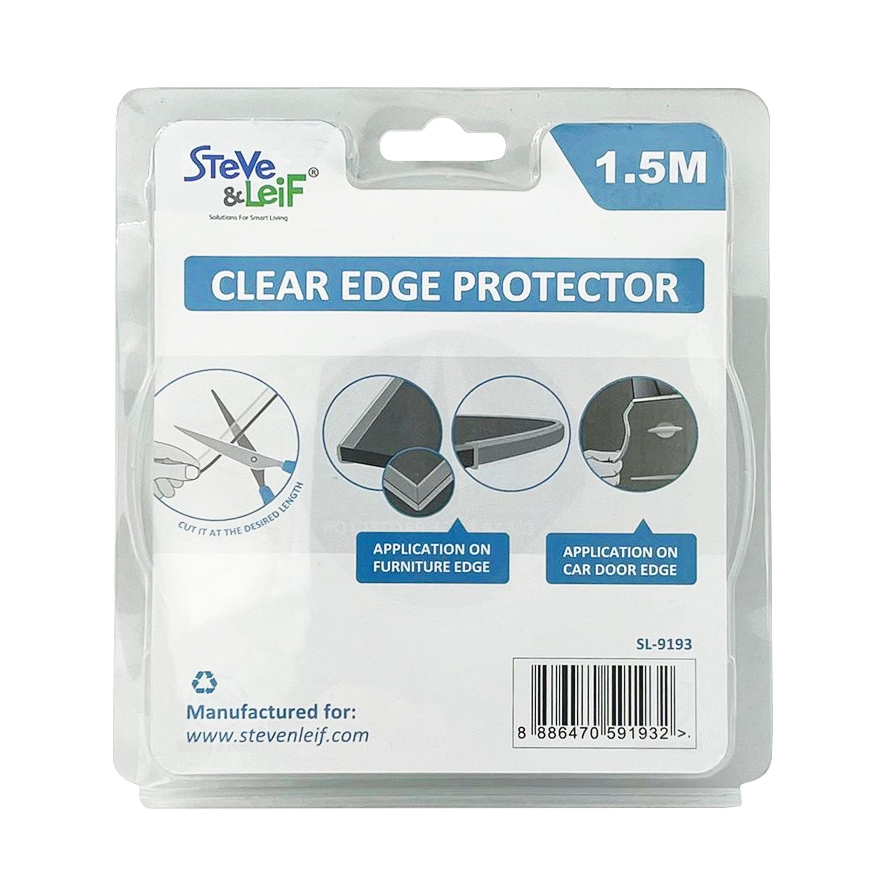 Clear U-shaped Edge Protector (1.5m/2m) – greenleif.sg
