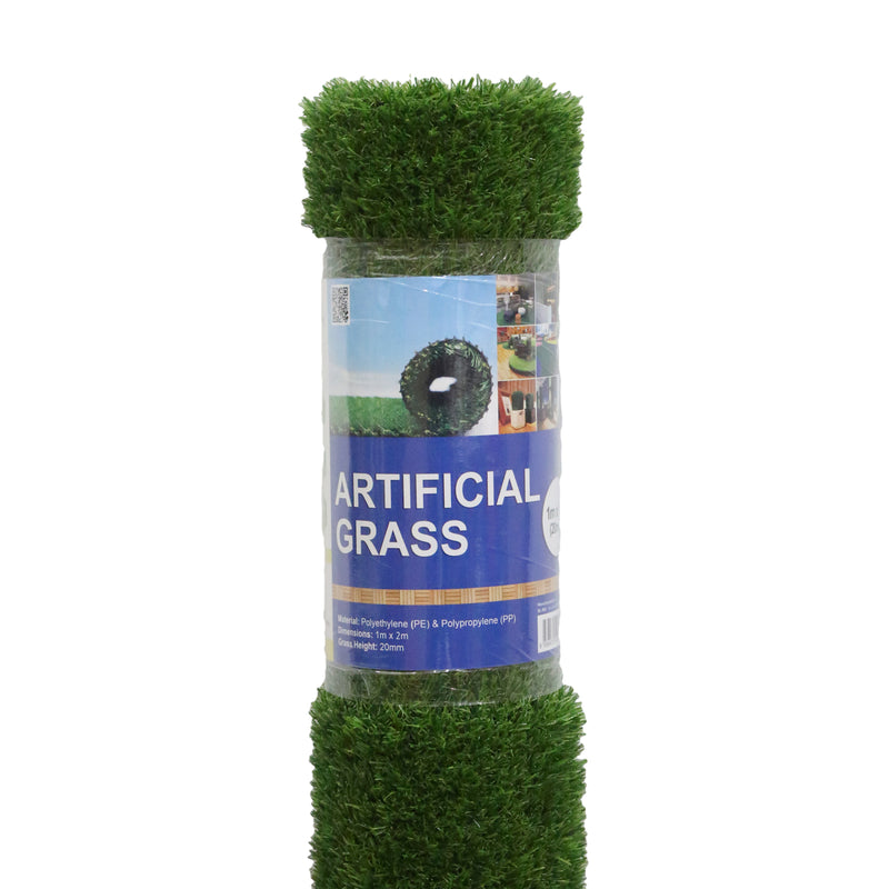 Artificial Green Carpet Grass (20mm) 1mx2m