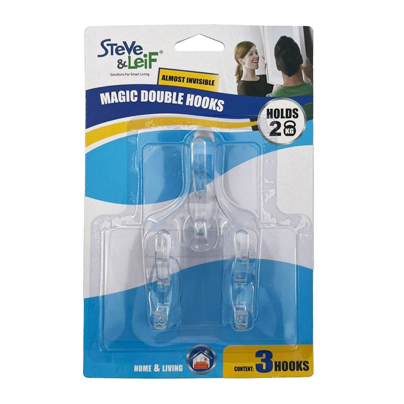 Transparent Magic Double Hooks (3 Pcs)