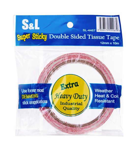 Super Sticky Double Sided Tissue Tape (10m)