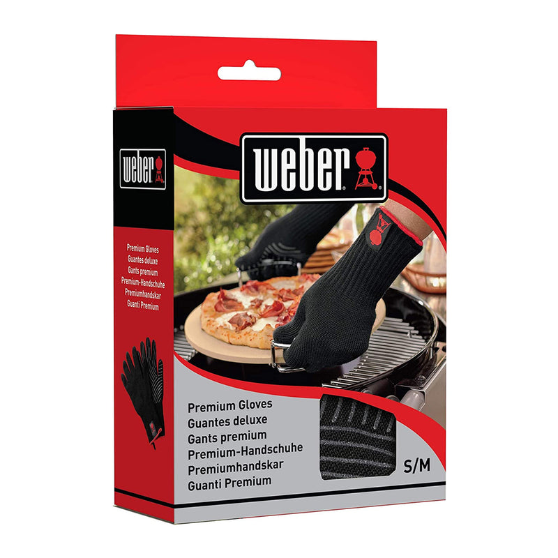 Weber Premium Glove Set - Black (Small/Medium Size)