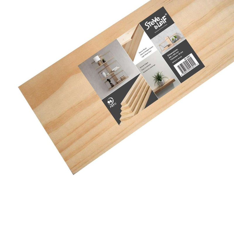 DIY Wooden Spruce Pine Shelf 80cm (3 Sizes)