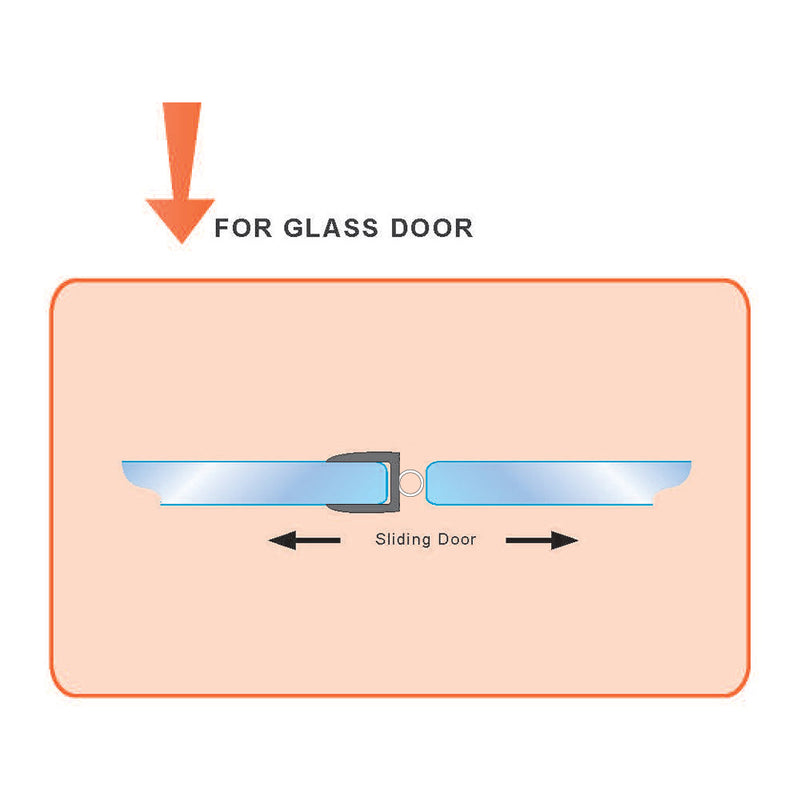 O-Shape Glass Door Seal (12mm x 2.5m)